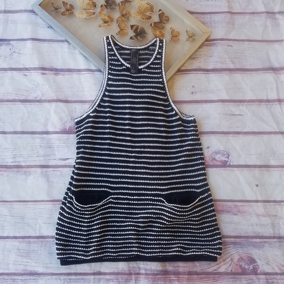 FP New Romantics Striped Bateau Knit Dress S - Picture 3 of 8